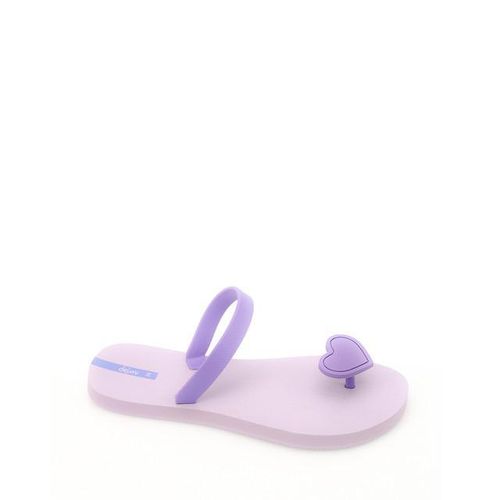 Purple Flip Flop With Heart