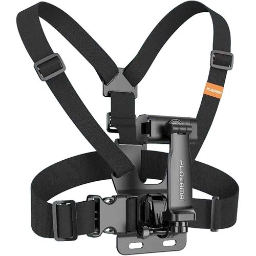 PLOKAMA CX-10 Chest Mount Camera Holder Chest Support Harness Mount Adjustable Chest Strap Belt Mobile Phone Strap Clip