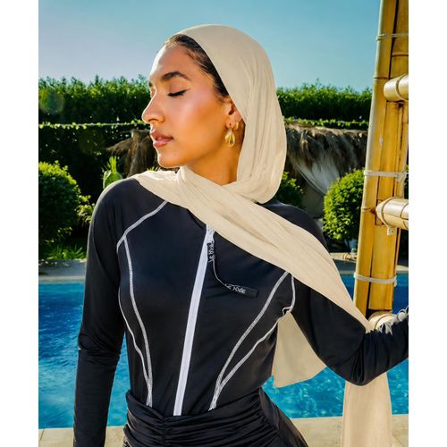 Beige beach scarf