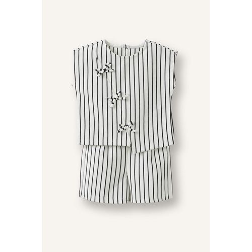 Baby Girl Striped Top Shorts 2 Piece Set