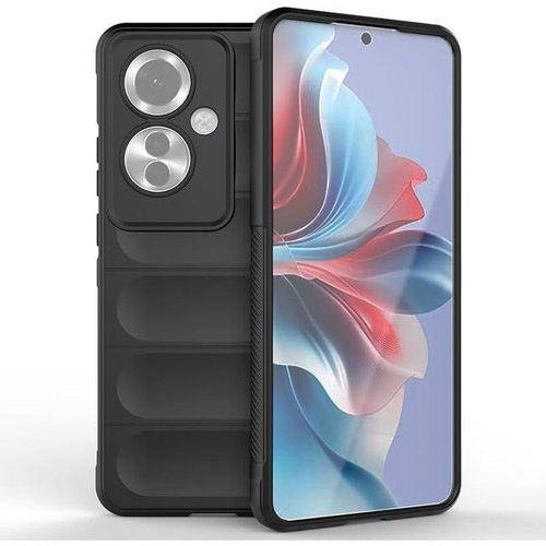 Case for Oppo Reno11 F 5G Shockproof Soft TPU Silicone Case with Bumper and Non-Slip Side Socket. Simple Monochrome Design for Oppo Reno 11F 5G