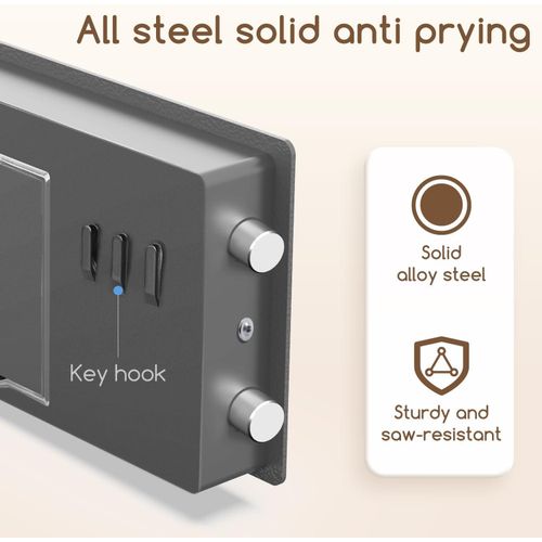 Digital room safe with combination lock and key, size 23 * 17 * 17, number T511