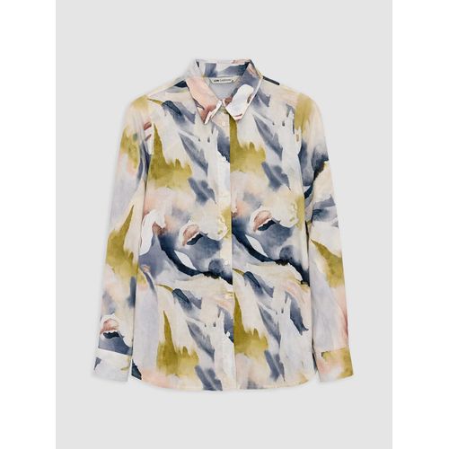 Patterned Poplin Women's Shirt