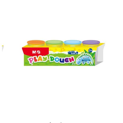 Chenguang Play Dough, Creative Modeling Fun, Soft Texture, Non-Toxic, 4 Colors - No:AKE040E2