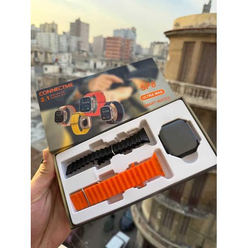 SP8 Ultra Max Smartwatch – Large Screen – Calls & WhatsApp – Heart Rate & Step Tracking – Wireless Charging