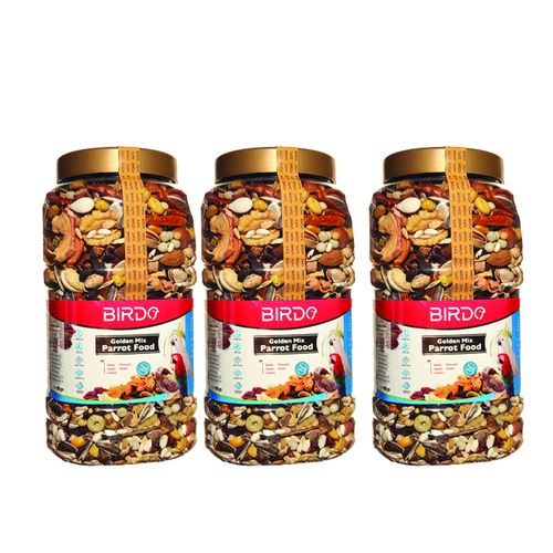 Golden Mix Parrot Food - 1kg - 3 Pcs