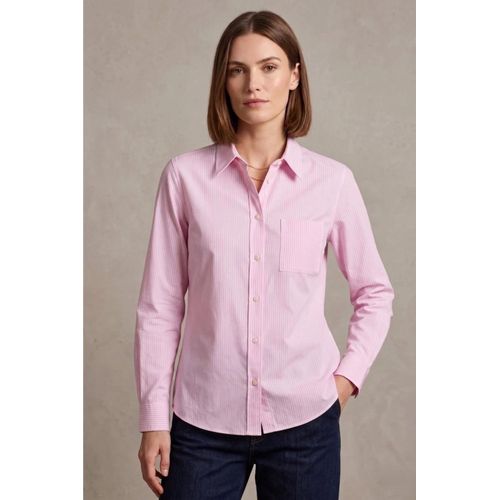 Chest-Pocket Striped Shirt.