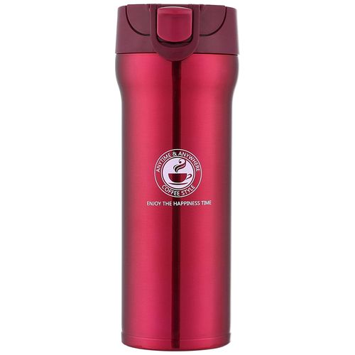 HOOR Stainless Steel Thermal Mug, 450 ml - Majenta