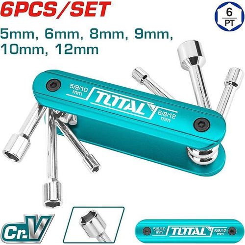 6-Piece Folding Tap Wrench Set