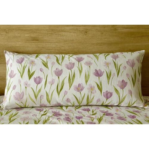 يارلن-كيس وسادة طويل 160*45 تصميم بربل لوتس