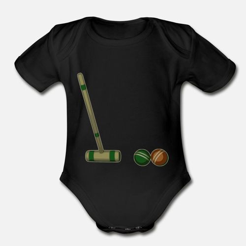 Croquet Stroke Organic Short Sleeve Baby Bodysuit