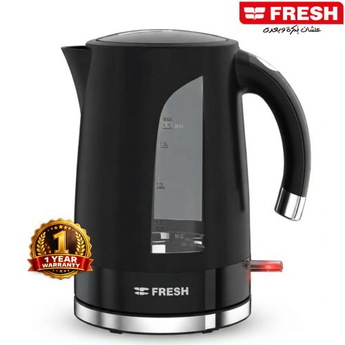 Electric Plastic Kettle, 1.7L, 2200W, 360° Rotating Base, Automatic Shut-Off & Boil-Dry Protection, Black – EPK17051P