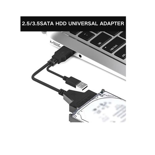 USB 3.0 To SATA Hard Disk Driver Adapter Cable Black