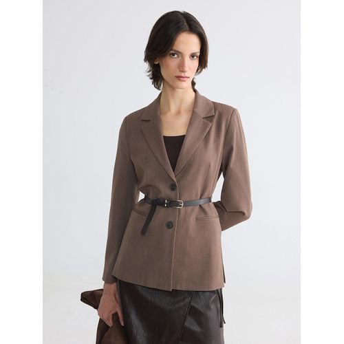 Belted Women's Blazer Jacket