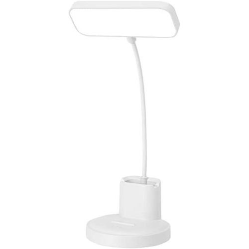 LED Desk Lamp with Pen Holder and Phone Holder for Table Computer Desktop 360 Flexible Neck Touch Control 3 Lighting Modes No Glare No Flicker for Bedroom Office Study
