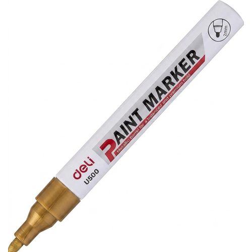 Doku Paint Marker Pen, Metal Barrel, gold
