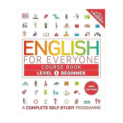 الإنجليزية للجميع كتاب الدورة المستوى 1 للمبتدئين: برنامج دراسة ذاتي كامل