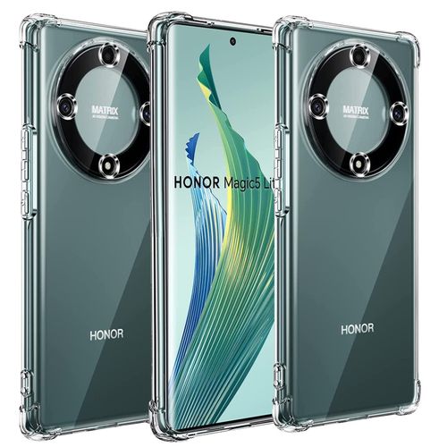 Case For Honor X9a 5G / Honor Magic 5 Lite, Cover Silicone Transparent TPU Gorilla Anti-shock Protector Camera Shockproof Corners - Clear