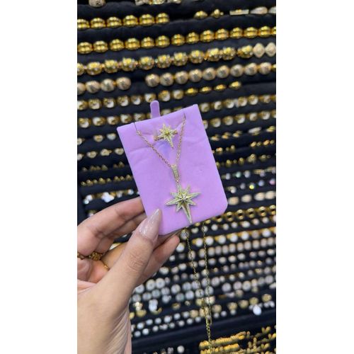 North Star Set (Necklace + Ring) – A Symphony of Luxury & Distinction
