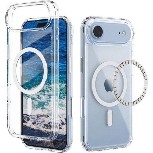 Magnetic for iPhone 17 Air Case, Compatible with Magsafe, Shockproof Shock Absorption, Slim Fit & Lightweight, Scratch-Resistant Protective Bumper Cover for iPhone Air 6.9,HD Clear