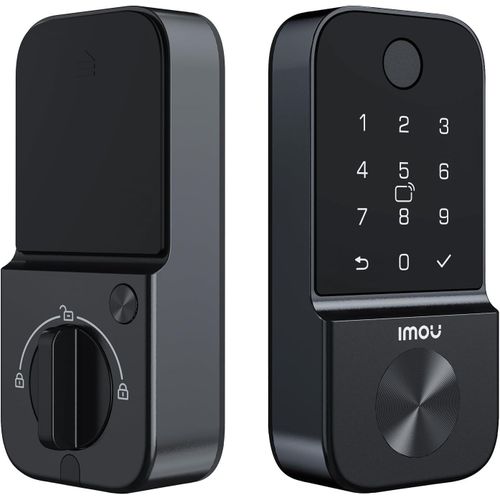 Cubo1 Smart Door Lock, Fingerprint Smart Lock, Black Door Lock, Child Safety Lock for Home, Keyless Smart Door Lock, Small Auto Lock, Biometrics Security System for Home