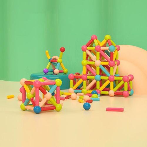 طقم مكعبات مغناطيسية 42 قطعة – يشمل عصي وكرات وقضبان – لعبة تعليمية STEM لتنمية الإبداع والتنسيق – مصنوعة من خامات آمنة ومتينة – مناسبة للأطفال من عمر 3 سنوات فأكثر – هدية مثالية للتعلم والمرح