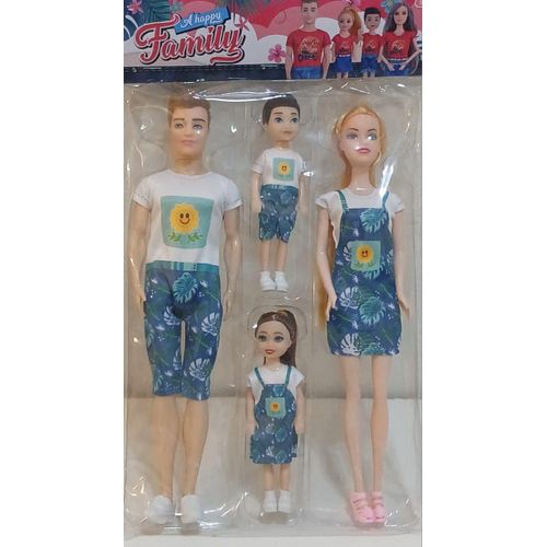 FAMILY DOLL 4 IN 1 TOY SET