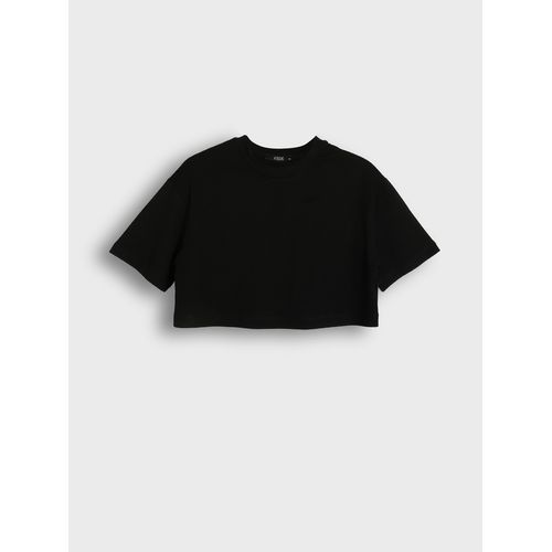 Crew Neck Women's Crop Top