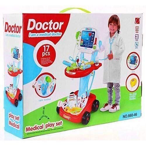 Little Doctor Kids Medical Center Hospital Portable Role Play Set with Accessories