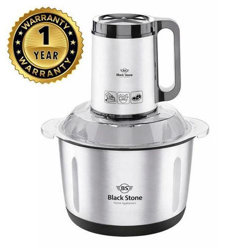 Electric Food Chopper 5L - Stainless Steel Bowl - 1000 W Multi-Purpose - Silver - CH-1000
