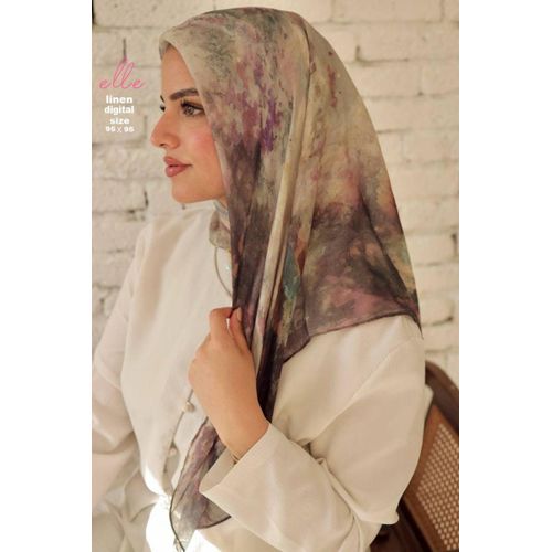 Women's Patterned Soft Cotton Hijab Scarf - Elegant Casual Wrap