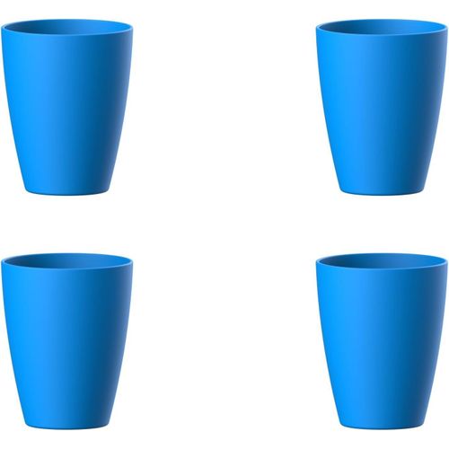 Lifestyle Small Cup 300 ml - Pack of 4 - BPA Free, Microwave Safe, Dishwasher Safe, Food Safe - Blue