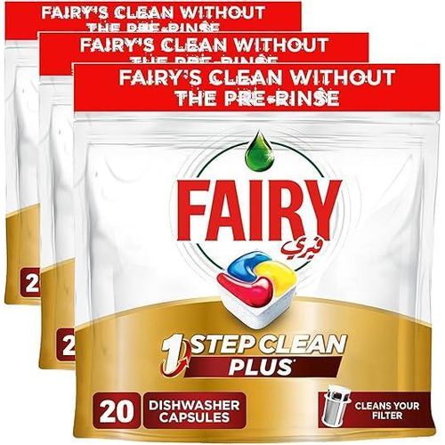 ( Fairy) Platinum, Auto Dish Wash, Lemon Scent, 20 Capsules (Pack of 3)