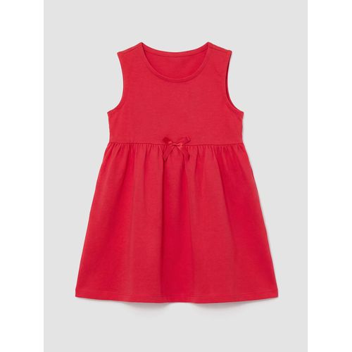 Crew Neck Sleeveless Girl Dress