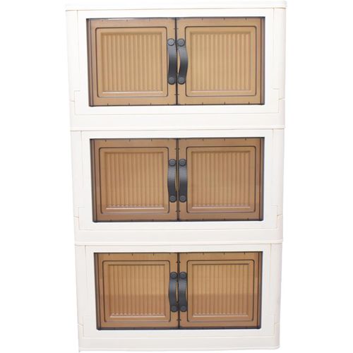Cozy 3-Tier White Wardrobe