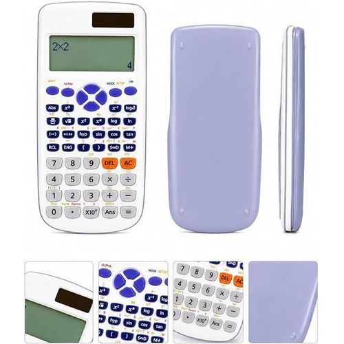 Scientific calculator dual-line LCD display 252 functions