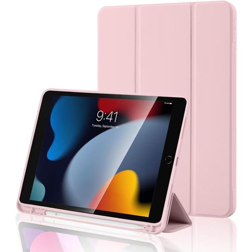 Cover for Apple iPad Air 3 10.5 inch Case Cover, Smart Flip Case Cover for Apple iPad Air 3/Pro 10.5" with Pencil Holder and Flexible Back, pink