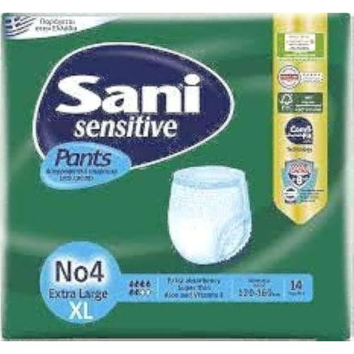 sani. Sensitive Adult Incontinence Pants Extra Absorbent Extra Large Size Pack of Fourteen Pieces