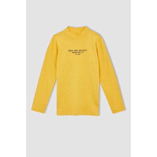 Boy Regular Fit Long Sleeve T-Shirt - YELLOW