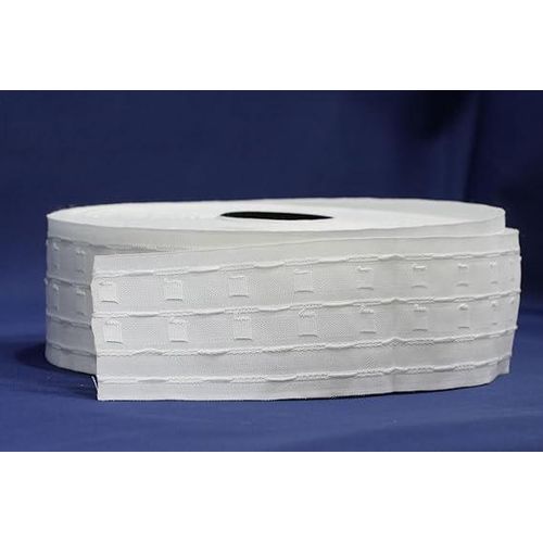 Roll Curtain Ruffle Tape 4 Wicked 10 Meters for Curtains ruffle color: white