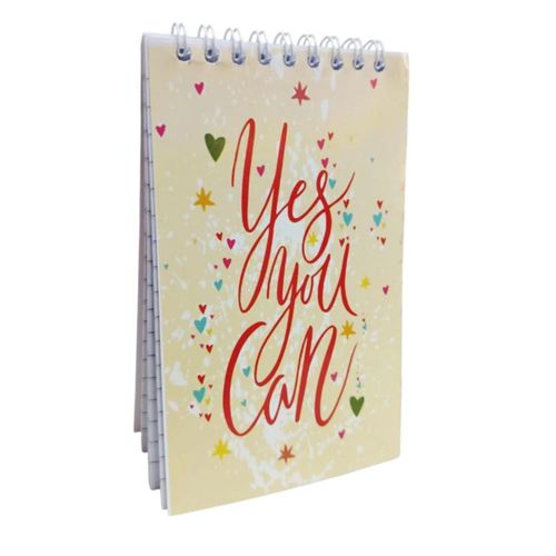Spiral-Bound Lined Mini Notepad, 160 Sheets, You Can Design, Coated Cover, 9 x 15 cm