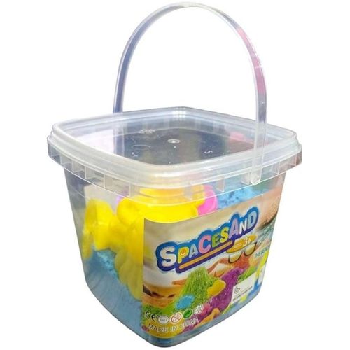 Amazing Dough and Magic Clay With Mould, Reusable Sensory Set, Gluten-Free Wonder Sand Activity Toys, Indoor Games for Kids Age 10 to 15 Blue (750 GM Bucket)