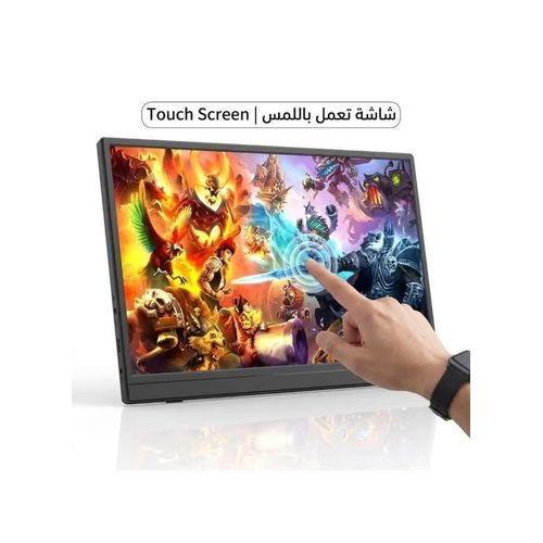 15.6-inch Screen Portable Monitor, FHD 1080P IPS Display with USB-C HDMI for Gaming Business