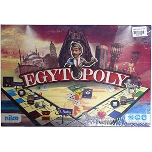 Egyptopoly Monopoly Egyptian Version High Lux Board Game - Purple