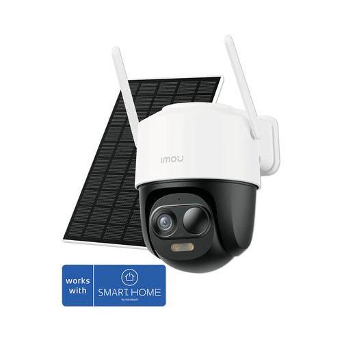 Cell PT 2C 5MP Solar Powered Security Camera, 100% Wire-Free Wireless Outdoor Surveillance Camera Kit with Solar Panel, 360° Pan & Tilt, Color Night Vision, AI Human Detection, 2-Way Audio