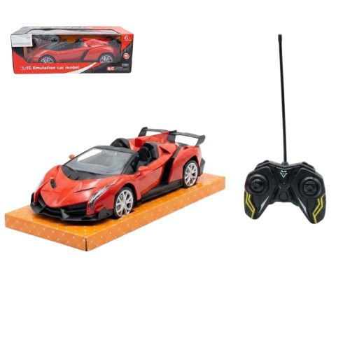 Kids Convertible Sports Racing RC Car with Remote Control - Red