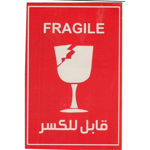 Fragile Sticker,400 Pieces, Large Size 10 X 14.5 cm