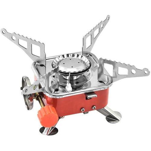 موقد تخييم، موقد تخييم محمول، موقد غاز قابل للطي، مقاوم للرياح، مناسب للتخييم في الهواء الطلق، والنزهات، والمشي لمسافات طويلة، والتخييم، ويستخدم مع أسطوانات غاز البوتان.