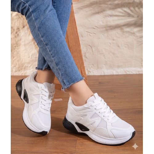 Fashion Sneakers For Women, Excellent Design - White