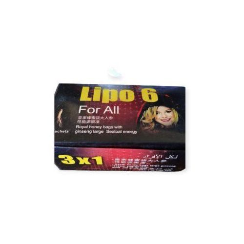 Lipo Six Honey for increasing libido in women and men, 10 sachets